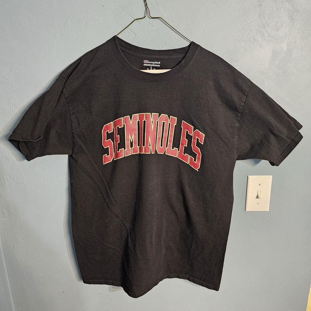 Black and Red Florida State Seminoles Tee